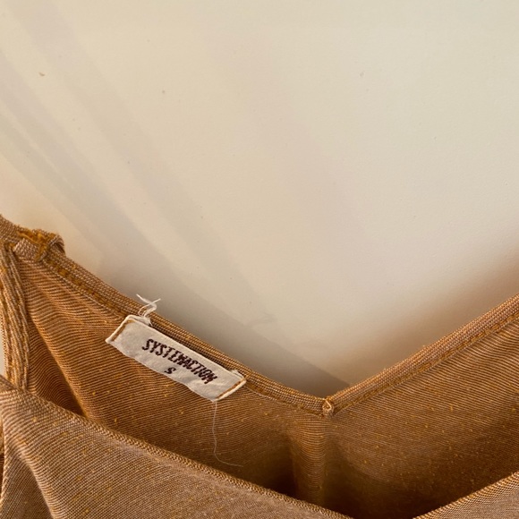 Boutique Systemaction Mini Tan Dress - Picture 3 of 9